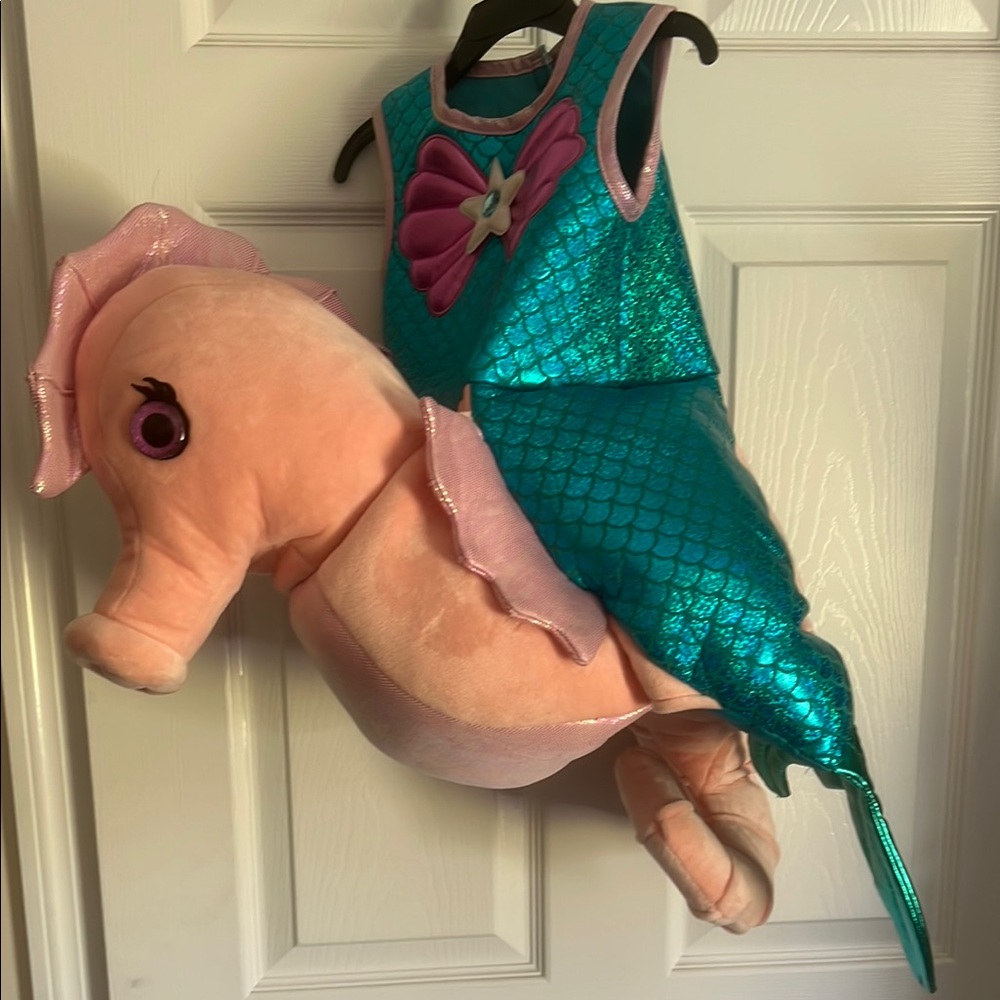 Mermaid and Seahorse Kids Costume - Teal and Pink